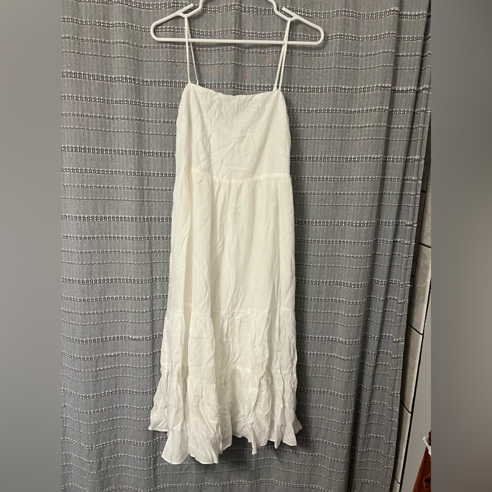 VICI white midi dress
